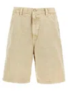 Carhartt Wip Beige Denim Single Knee Short In Multi