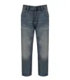 Carhartt Wip Single Knee Blue Worn Washed Jeans In Blue