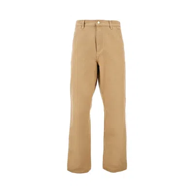 Carhartt 'single Knee' Canvas Pants In Beige