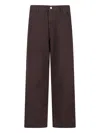 Carhartt Straight-leg Trousers In Brown