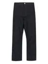 Carhartt Single Knee Straight-leg Trousers In Black