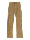 Carhartt Corduroy Trousers With Belt Loops And Pockets In Brown