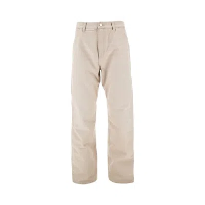 Carhartt Single Knee Cotton Pants In Beige