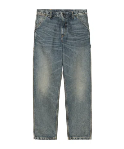 Carhartt Single Knee Double-pocket Jeans In Blue
