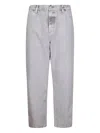 Carhartt Grey Denim Single Knee Jeans In Gray