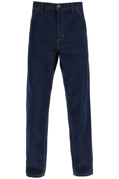 Carhartt Single Knee Jeans In Blue