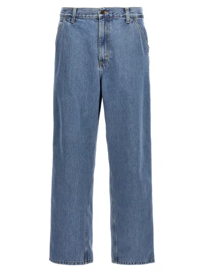 Carhartt Single Knee Jeans In Blue Stone Bleached