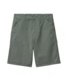 Carhartt Single Knee-length Shorts In Green