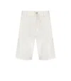 Carhartt Single Knee Off-white Bermuda Shorts In White