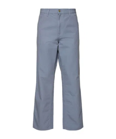 Carhartt Single Knee Organic Denim Pants In Grey