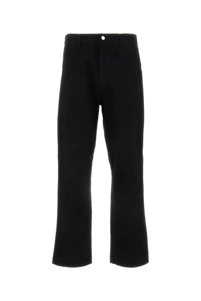 CARHARTT CARHARTT WIP BLACK COTTON SINGLE KNEE PANT