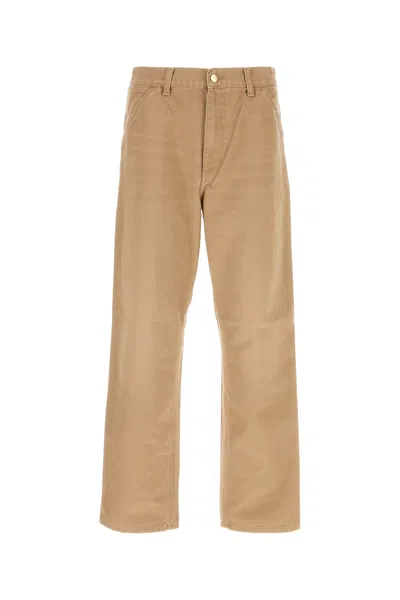 CARHARTT CARHARTT WIP CAPPUCCINO COTTON SINGLE KNEE PANT