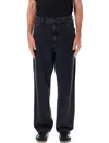 Carhartt Black Single Knee Jeans In Black Wash