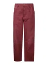 Carhartt Single Knee Trousers In Dark Red