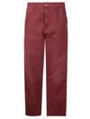 Carhartt Single Knee Trousers In Malbec Aged Canvas