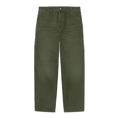 Carhartt Straight-leg Trousers In Green