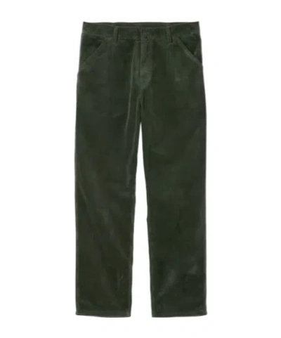 Carhartt Corduroy Trousers In Green
