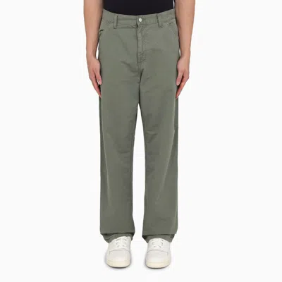 Carhartt Single Knee Pant Park In Cotton In Green