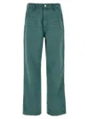 Carhartt Mens Silver Pine Brandon Wide-leg Relaxed-fit Denim Jeans In Green