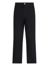 Carhartt Single Knee Straight-leg Trousers In Black