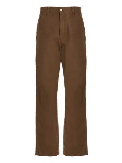 Carhartt Single Knee Pants In Brown