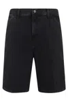 Carhartt Black Single Knee Denim Shorts In Black
