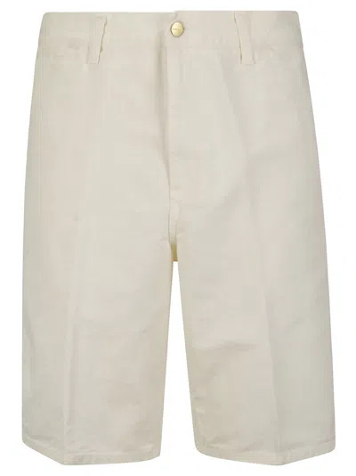 Carhartt Single Knee Short Dearborn Canvas In Rinsed Wax