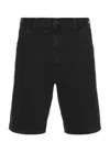Carhartt Landon Washed-out Bermuda Shorts In Stone Washed Black