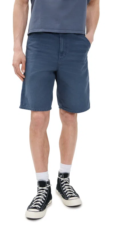 Carhartt Knee-length Shorts With Pockets And Belt Loops In Blue