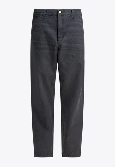 Carhartt Single Knee Slim Pants In Gray