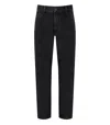 Carhartt Wip Single Knee Stone Washed Black Jeans In Black