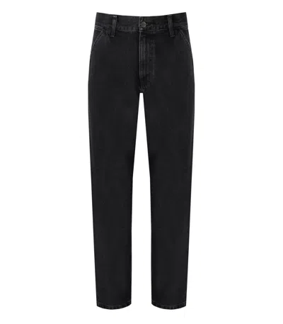 CARHARTT SINGLE KNEE STONE WASHED BLACK JEANS