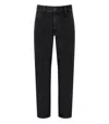 Carhartt Wip Single Knee Stone Washed Black Jeans In Black