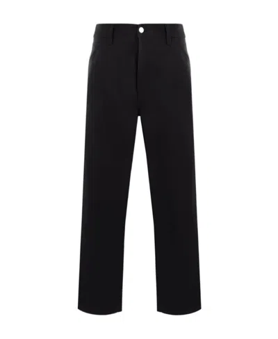Carhartt Single Knee Straight-leg Trousers In Black
