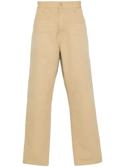 Carhartt Single Knee Straight-leg Trousers In Neutral