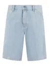 Carhartt Single Knee Short Blue In Blue