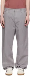 Carhartt Pants With Belt Loops And Pockets In Gray