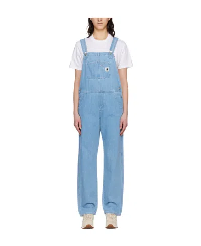 Carhartt Skinny Shoulder Strap Jeans In Blue