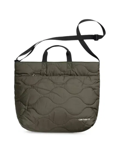 Carhartt Skye Quilted Ripstop Tote Bag In Brown