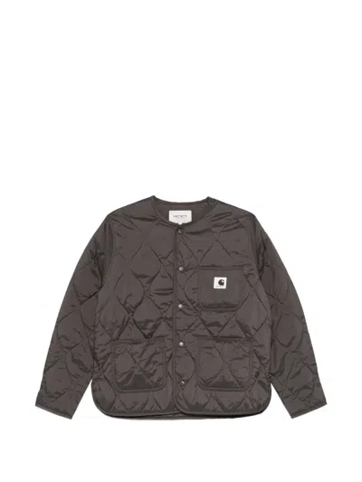 Carhartt Skyler Liner Quilted Pocket Jacket In Brown