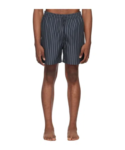 Carhartt Slater Striped Swimsuit In Brown