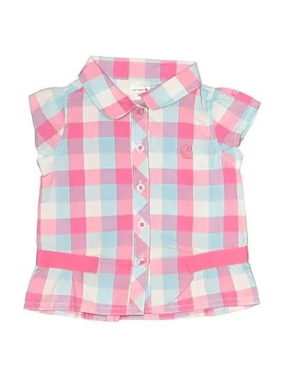 Pre-owned Carhartt Babies' Sleeveless Button Down Shirt In Pink
