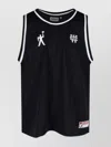 Carhartt Sleeveless Mesh Top Contrast Trim In Black
