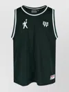 Carhartt Sleeveless Mesh Top Contrast Trim In Green