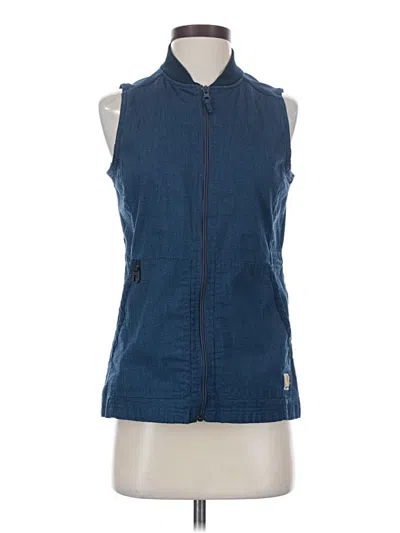 Pre-owned Carhartt Sleeveless Top Blue High Neck Tops