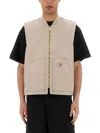 Carhartt Dearborn Canvas Classic Vest In Beige