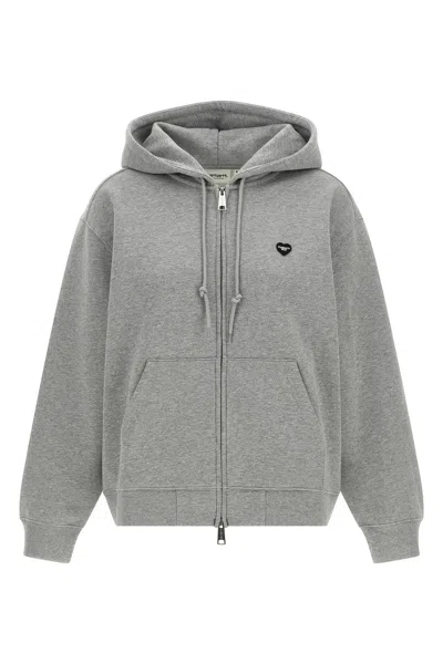 Carhartt 'small Heart' Jacket In Gray