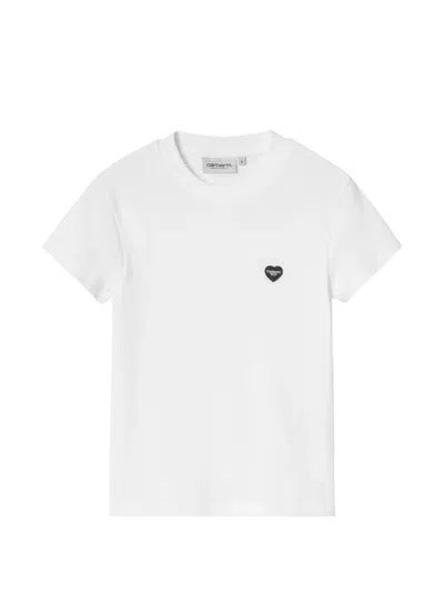 Carhartt Small Heart-patch T-shirt In White