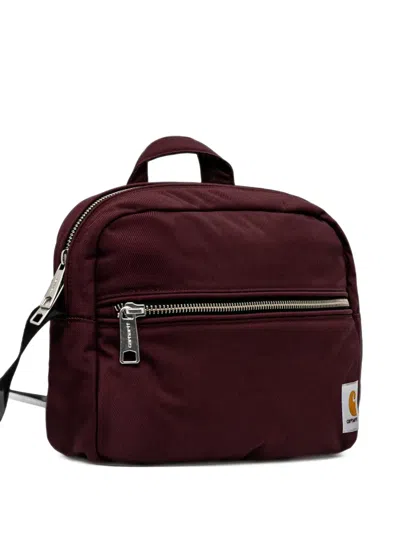 Carhartt Small Leroy Logo-patch Tote Bag In Burgundy