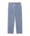 Carhartt Logo-patch Straight-leg Jeans In Blue